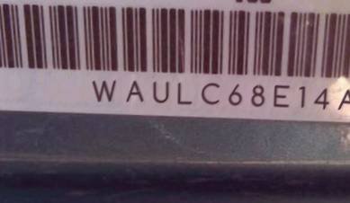 VIN prefix WAULC68E14A1