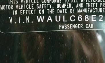 VIN prefix WAULC68E23A2