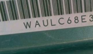 VIN prefix WAULC68E32A0