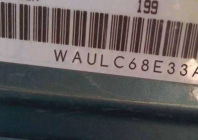 VIN prefix WAULC68E33A1