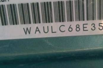 VIN prefix WAULC68E35A0