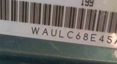 VIN prefix WAULC68E45A1