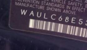 VIN prefix WAULC68E53A3