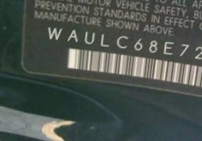 VIN prefix WAULC68E72A2