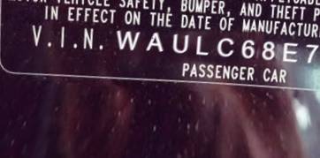VIN prefix WAULC68E73A3