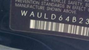 VIN prefix WAULD64B23N0