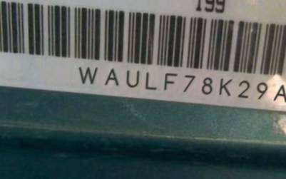 VIN prefix WAULF78K29A1
