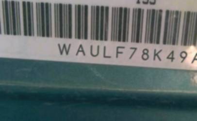 VIN prefix WAULF78K49A1