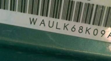 VIN prefix WAULK68K09A0