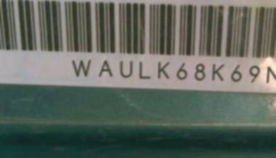 VIN prefix WAULK68K69N0