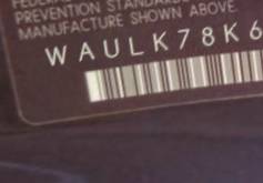 VIN prefix WAULK78K69N0