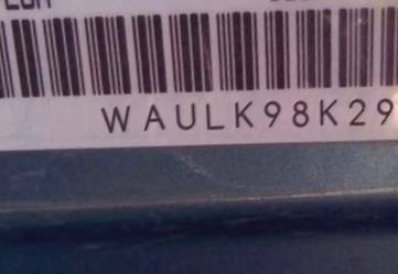 VIN prefix WAULK98K29N0