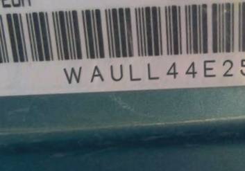 VIN prefix WAULL44E25N0