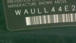 VIN prefix WAULL44E26N0