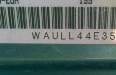 VIN prefix WAULL44E35N0