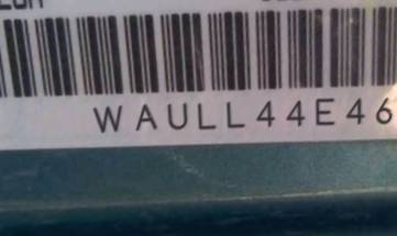 VIN prefix WAULL44E46N0
