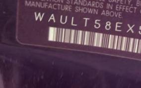 VIN prefix WAULT58EX5A0