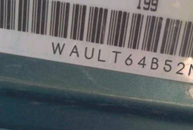 VIN prefix WAULT64B52N1