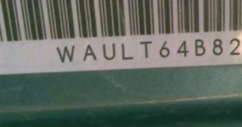 VIN prefix WAULT64B82N1