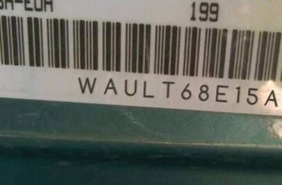 VIN prefix WAULT68E15A0