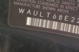 VIN prefix WAULT68E22A2