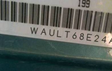 VIN prefix WAULT68E24A0