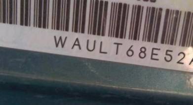 VIN prefix WAULT68E52A1