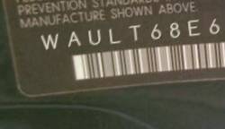 VIN prefix WAULT68E62A2