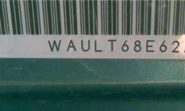 VIN prefix WAULT68E62A3