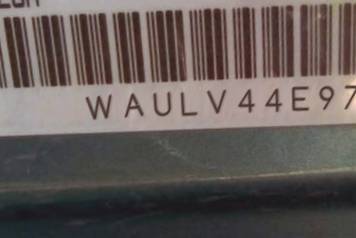 VIN prefix WAULV44E97N0