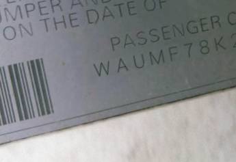 VIN prefix WAUMF78K29N0