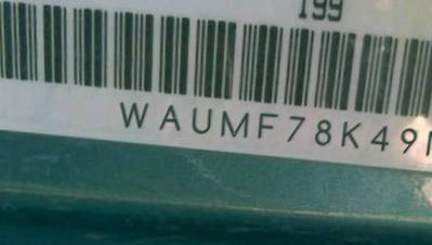 VIN prefix WAUMF78K49N0