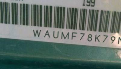 VIN prefix WAUMF78K79N0