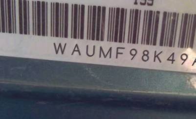 VIN prefix WAUMF98K49A0