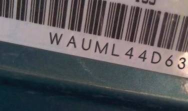 VIN prefix WAUML44D63N0