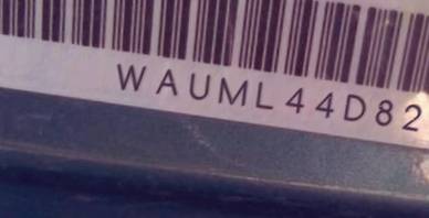 VIN prefix WAUML44D82N0