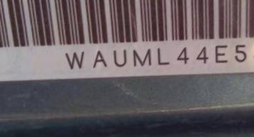 VIN prefix WAUML44E54N0