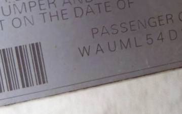 VIN prefix WAUML54D21N0