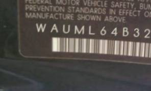 VIN prefix WAUML64B32N1