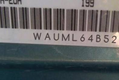 VIN prefix WAUML64B52N1