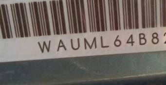 VIN prefix WAUML64B82N0