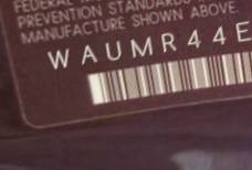 VIN prefix WAUMR44E77N0