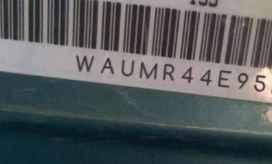 VIN prefix WAUMR44E95N0