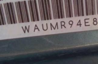 VIN prefix WAUMR94E88N0