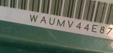 VIN prefix WAUMV44E87N0
