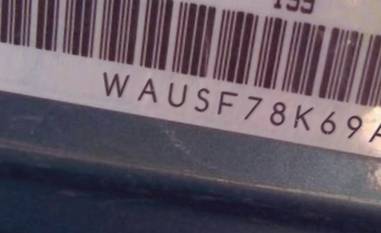 VIN prefix WAUSF78K69A0