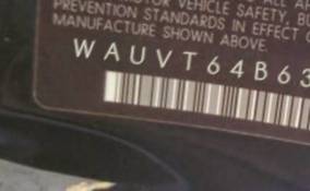 VIN prefix WAUVT64B63N0