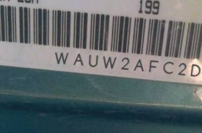VIN prefix WAUW2AFC2DN1