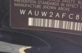 VIN prefix WAUW2AFC8EN1