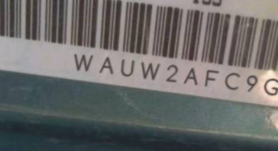 VIN prefix WAUW2AFC9GN0